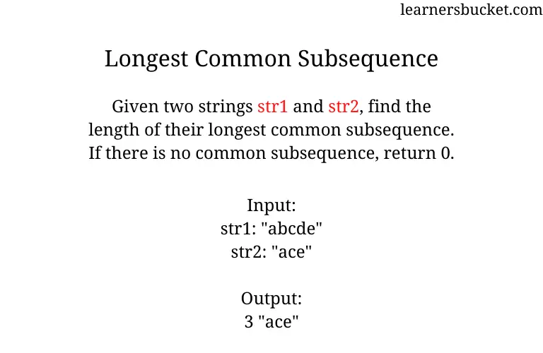 longest-common-subsequence-learnersbucket