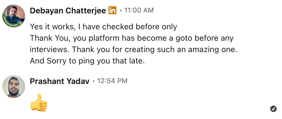 Learnersbucket has become goto platform to practice frontend interview questions